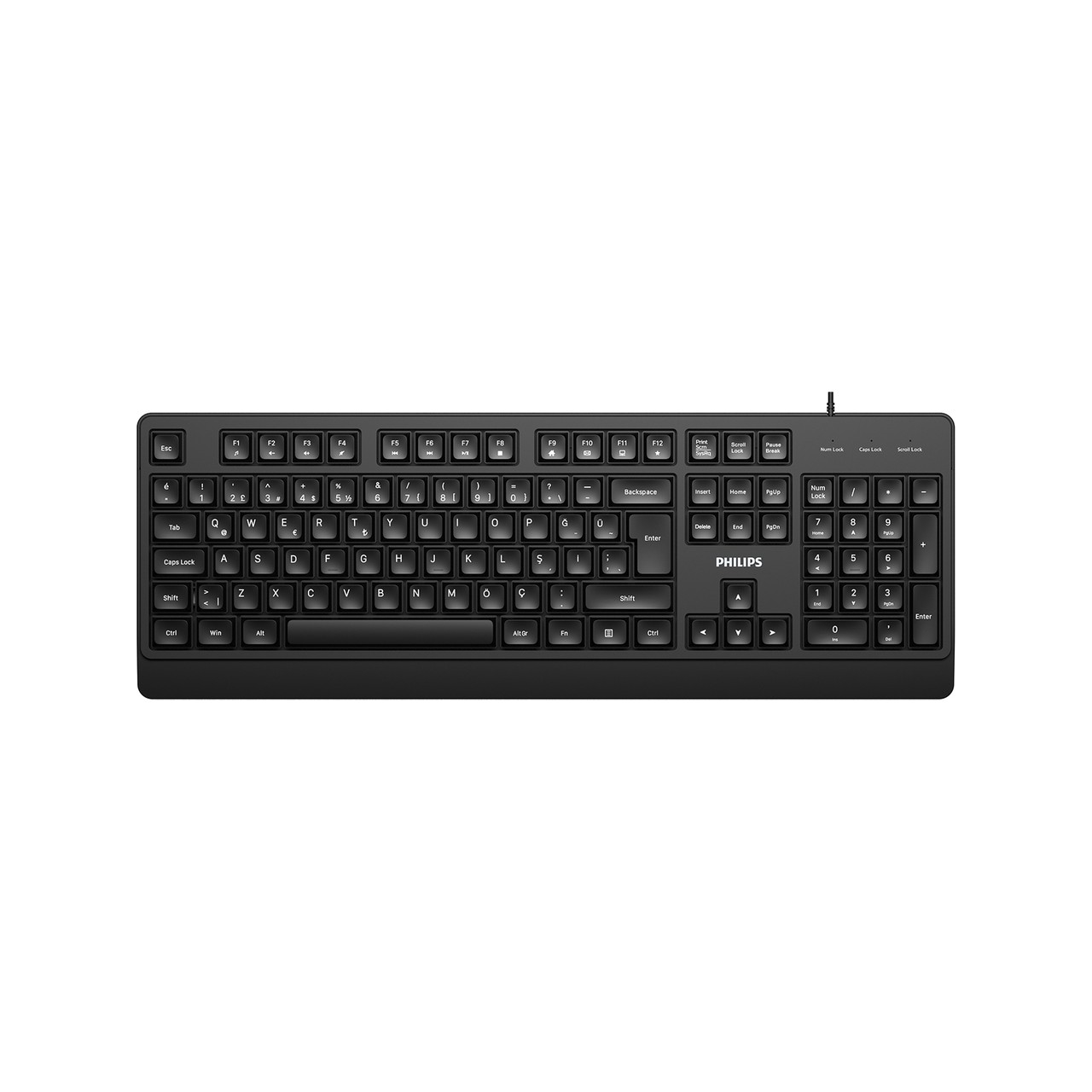 PHILIPS SPK6247B STANDART SİYAH USB KABLOLU KLAVYE