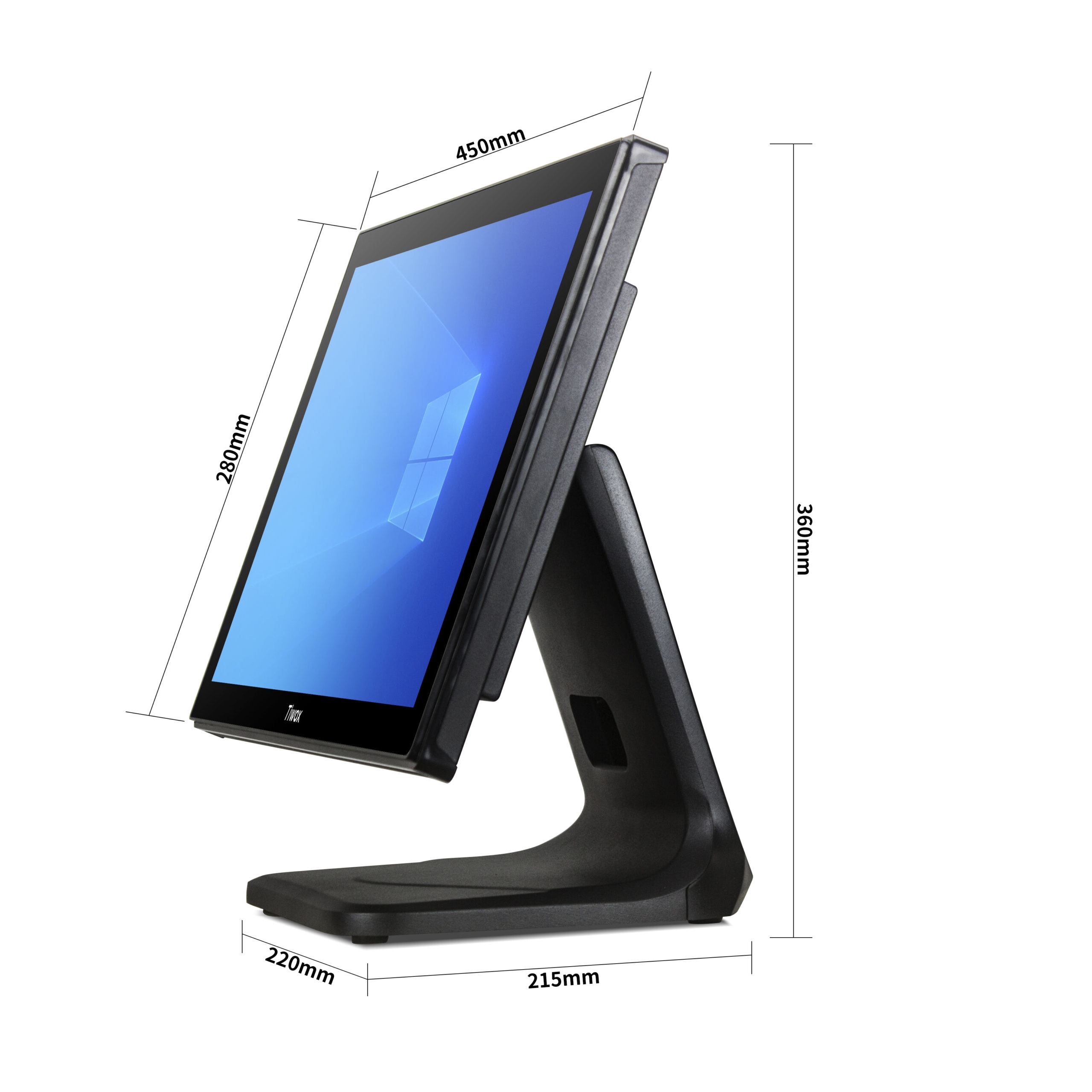 TIWOX TP-7610 I7 10.GEN 8GB/128GB SSD 18.5" ENDÜSTRİYEL POS PC