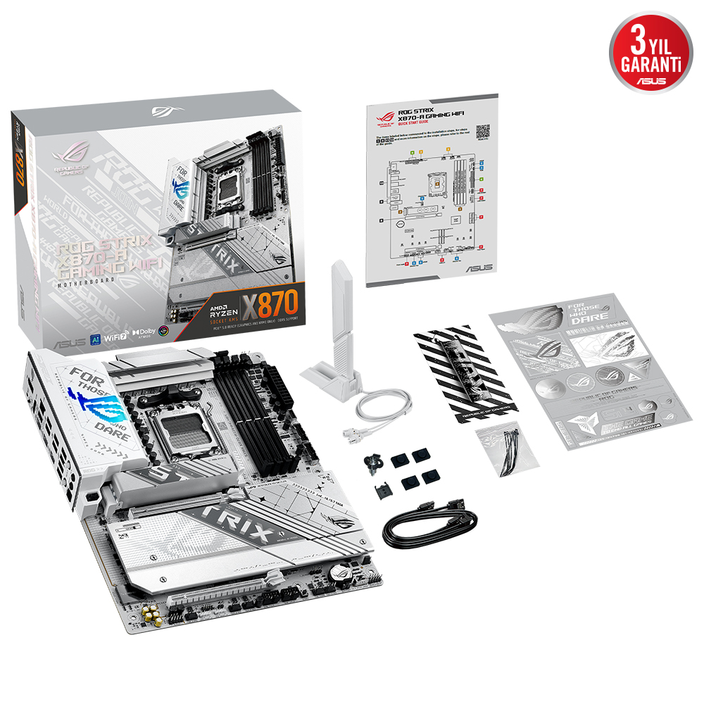 ASUS ROG STRIX X870-A GAMING WIFI 4xDDR5 DP/HDMI 4xM.2 AM5 ANAKART