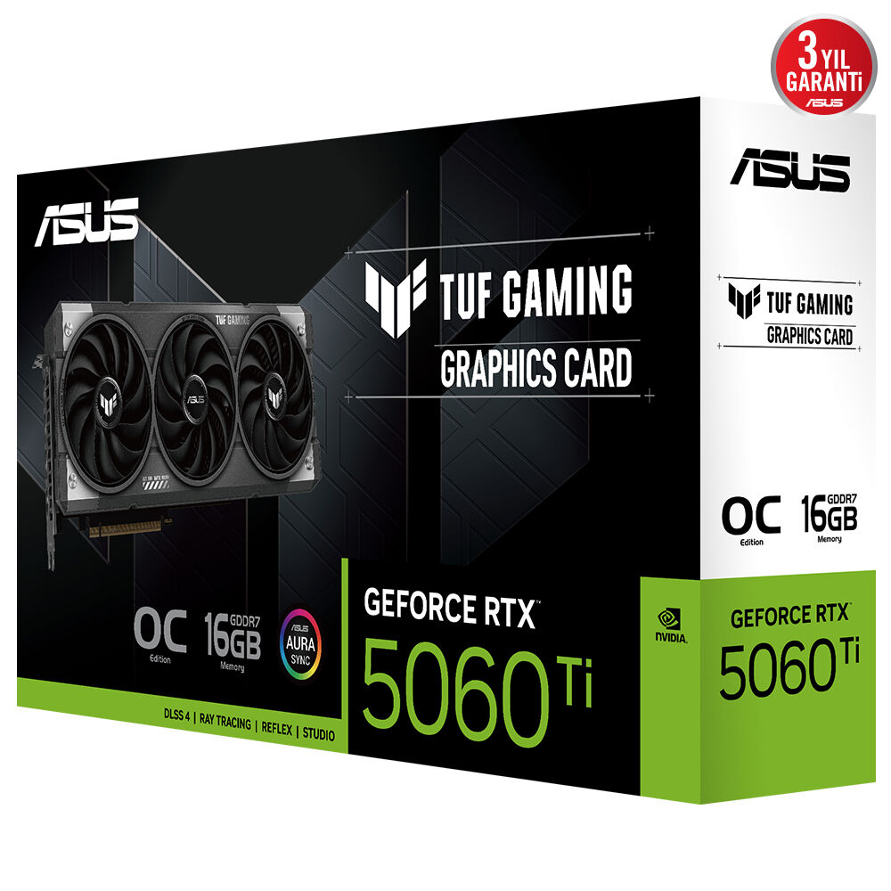 ASUS TUF-RTX5060TI-O16G-GAMING RTX5060TI 16GB GDDR7 192Bit HDMI/3xDP PCI-E 4.0