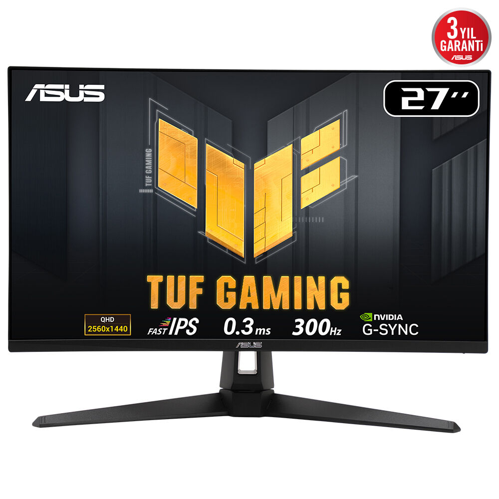 ASUS TUF GAMING VG27AQM5A 27" 0.3MS 300Hz 2K QHD DP/HDMI/USB VESA IPS LED GAMING MONITOR