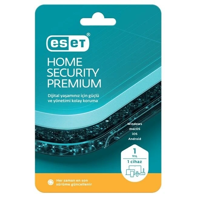 ESET HOME SECURİTY PREMİUM ANTIVIRUS 1 KULLANICI 1 YIL