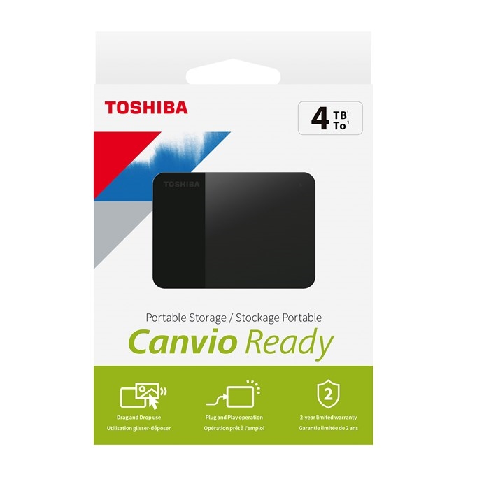 TOSHIBA CANVIO READY 4TB USB3.2 2.5" HARICI HDD HDTP340EK3CA