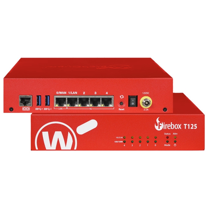 WATCHGUARD FIREBOX T125 + 3 YIL LİSANS UCRETSIZ KURULUM DESTEGI