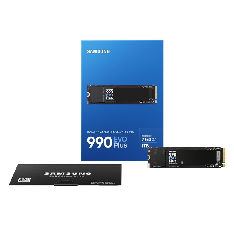 SAMSUNG 990 EVO PLUS 1TB 7150/6300MB/s PCIe 4.0 NVME SSD MZ-V9S1T0BW