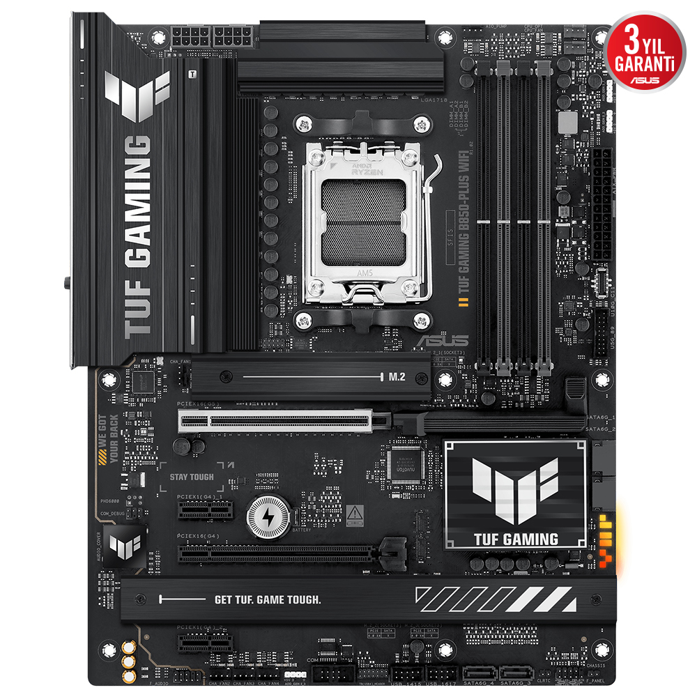 ASUS TUF GAMING B850-PLUS WIFI 4xDDR5 DP/HDMI 3xM.2 AM5 ANAKART